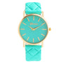 New women Checkers Faux lady dress watch women's Casual Leather quartz-watch sports wristwatch Gifts relogios feminino 7 colour