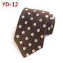 Jbersee Mens Ties silk Tie Slim Business Wedding Necktie Blue Ties Men Polka Dot Ties for Men Gravata 8cm LD8057