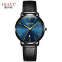 Men luxury brand quartz watches leather strap minimalist ultra-thin waterproof watch fashion wrist watch with high quality