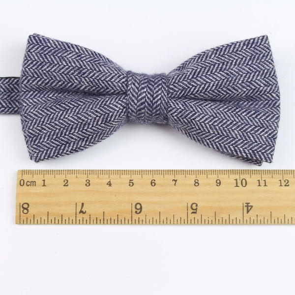Mens Formal Wear Thick Business Bowtie Butterfly Men Dick Solid Color Wool Cravat Unisex England Style Bow Tie
