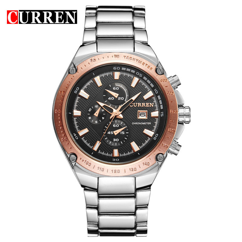 Curren Watches Brand Luxury Business Watches For Mens Stainless Steel Clock Analog Quartz Watch Men Waterproof Sport Wristwatch