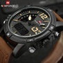 2017 NAVIFORCE Men's Fashion Sport Watches Men Quartz Analog Date Clock Man Leather Military Waterproof Watch Relogio Masculino