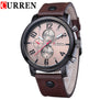 Curren Men's Sports Quartz Watches Mens Watches Top Brand Luxury Leather Wristwatches Relogio Masculino Men Curren Watches 8192