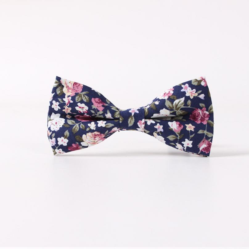 Mantieqingway Floral Printed Cotton Bowtie for Men Wedding Gentlemen Skinny Bow Tie Suits Tie Gravatas Slim Bowknot Cravats