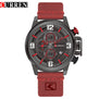CURREN 8278 Sport Watch Top Brand Luxury Date Leather Band Chronograph Quartz Wrist Watches Relogio