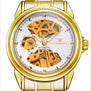 2018 New automatic Mechanical Watch Fashion Luxury Brand Men Gold Hollow Watches Male skeleton Wristwatch relogio masculino