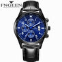 FNGEEN Men Luxury Fashion Quartz Watch business Casual Calendar Wristwatches Male Waterproof Stainless Watches relogio masculino