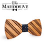 Mahoosive Gravata Wedding Bow Tie Wooden Butterfly For Men's Suit Shirt Necktie Jewerly Accessory