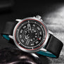 PAGANI DESIGN Mens Watches Top Luxury Waterproof Leather Quartz Watch Men Unique Design Hollow Calendar Men's Watches