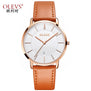 Men luxury brand quartz watches leather strap minimalist ultra-thin waterproof watch fashion wrist watch with high quality
