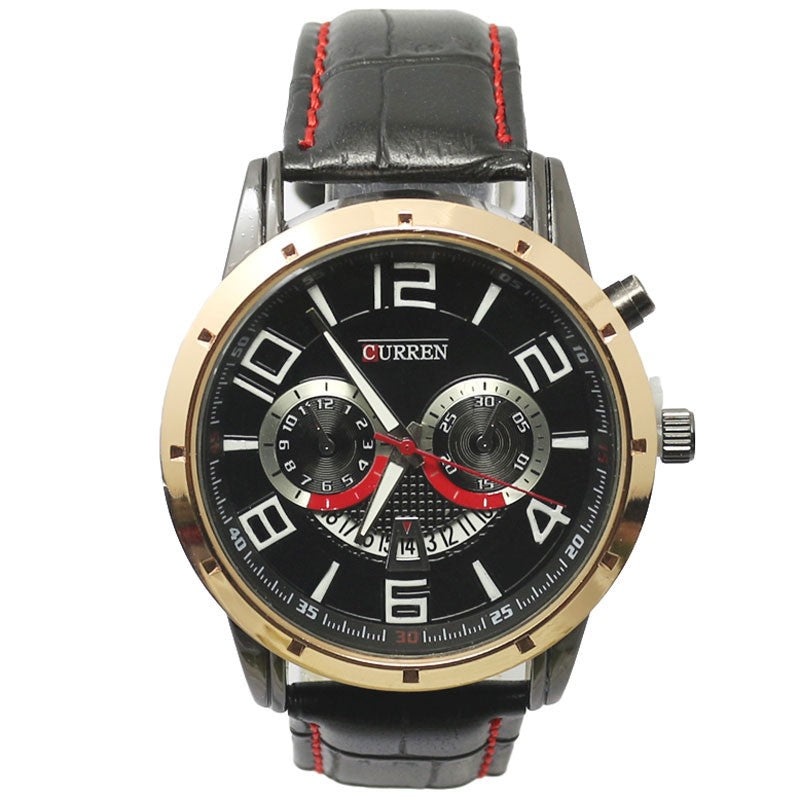 CURREN Top Brand Luxury Watches Male Fashion Casual Quartz Watch Leather Strap Men Sports Wristwatch Man 8140