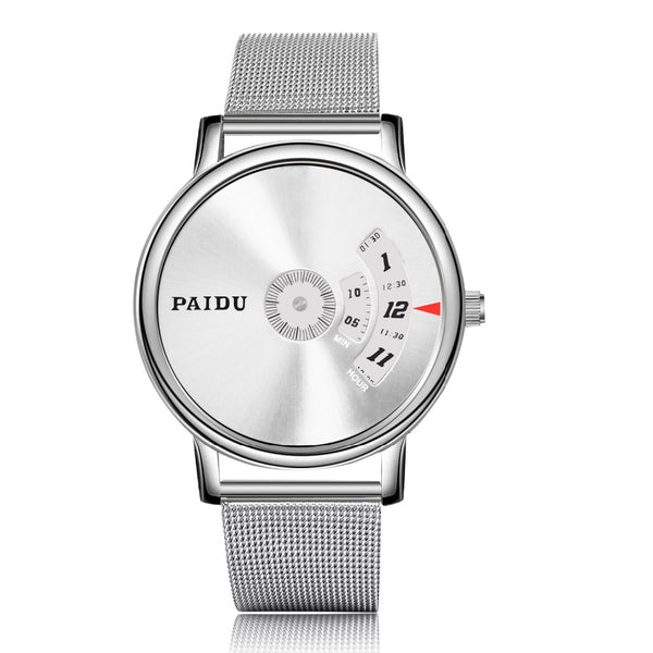 PAIDU Full Steel Watch Fashion Special Design Luxury Elegant Men Women Unisex Quartz Wristwatch Male Clock high quality relojes