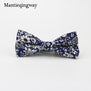 Mantieqingway Men's Cotton Floral Bowtie Brand Popular Apparel Neckwear Casual Mens Business Bow Ties for Men Wedding 6cm Cravat