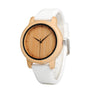 BOBO BIRD Men Design Bamboo Wood Quartz Watch Japanese Movement Inside With Soft Silicone Strap Casual Ladies watch For Gift