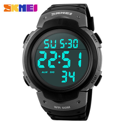 Skmei Luxury Brand Mens Sports Watches Dive 50m Digital LED Military Watch Men Fashion Casual Electronics Wristwatches Hot Clock