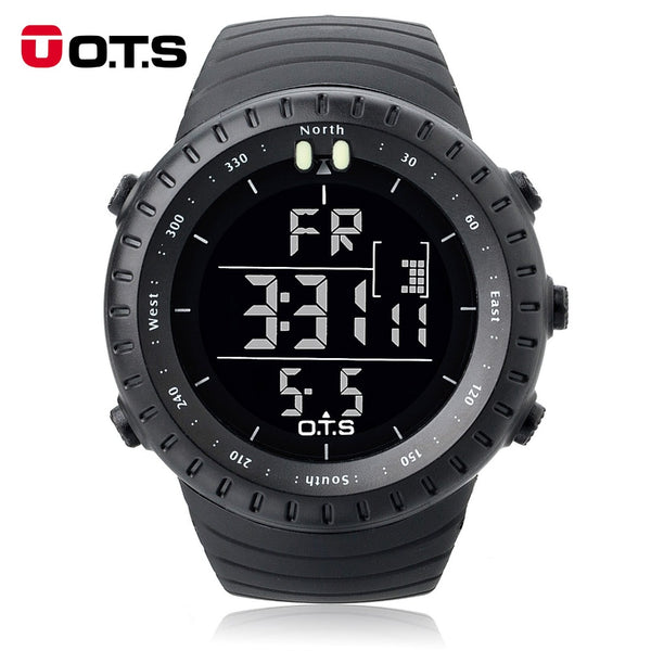 OTS Luxury Brand Military Digital Watch Men Sports Watches 50M Waterproof Swimming Outdoor Climbing Wristwatch relogio masculino