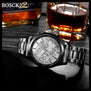 BOSCK Top Luxury Brand Watch Men Casual Brand Watches Male Quartz Watches Men Waterproof Business Watch Military Stainless Steel