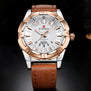 NAVIFORCE Men Quartz Watch Fahion Brand Men's Waterproof Sport Watches Man Casual Analog Wristwaches Leather Calendar Gold Clock