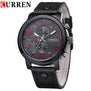 Curren Men's Sports Quartz Watches Mens Watches Top Brand Luxury Leather Wristwatches Relogio Masculino Men Curren Watches 8192