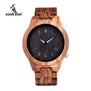 BOBO BIRD WM30 Mens Watches Zebra Wooden Watch Full Wood Band Quartz Watch For Men as Gift Accept OEM Customize Relogio