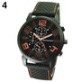 Men's Casual Sports Stainless Steel Silicone Band Quartz Analog Wrist Watch 5ZF6