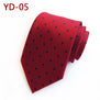 Jbersee Mens Ties silk Tie Slim Business Wedding Necktie Blue Ties Men Polka Dot Ties for Men Gravata 8cm LD8057