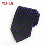 Jbersee Mens Ties silk Tie Slim Business Wedding Necktie Blue Ties Men Polka Dot Ties for Men Gravata 8cm LD8057