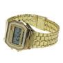 Business Golden Gold Watch Coperation Vintage Womens Men Dress watch Stainless Steel Digital Alarm Stopwatch Wrist Watch F70