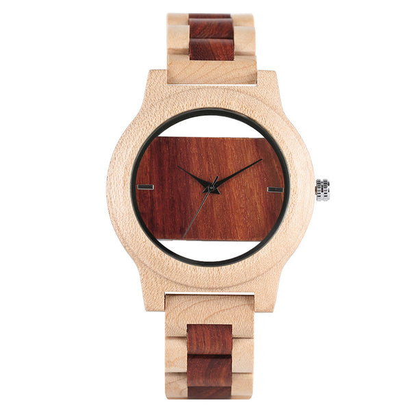 Top Luxury Full Bamboo Wood Quartz Watch Mens Hollow Analog Handmade Bracelet Sports Wristwatch Male Simple reloj de hombre 2017