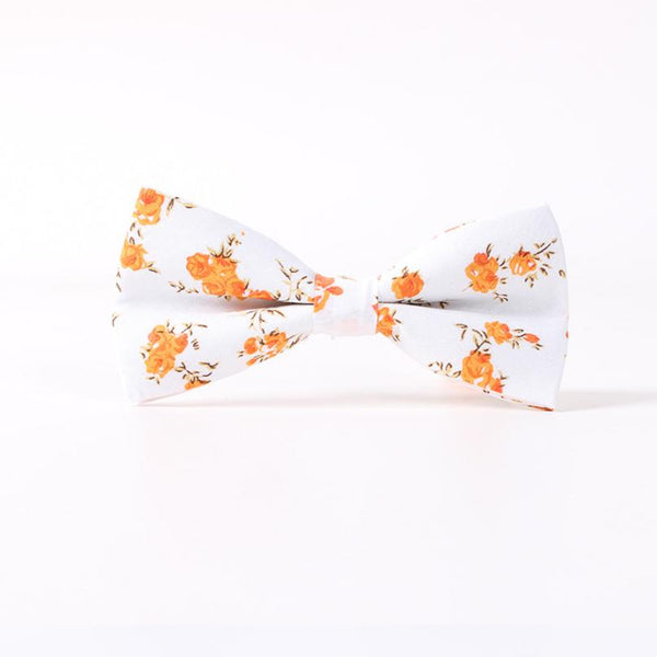 Mantieqingway Floral Printed Cotton Bowtie for Men Wedding Gentlemen Skinny Bow Tie Suits Tie Gravatas Slim Bowknot Cravats