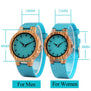 Luxury Royal Blue Wood Watch Top Women Quartz Wristwatch 100% Natural Bamboo Clock Casual Leather Creative Gifts Reloj de madera