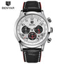 BENYAR Brand Sport Waterproof Chronograph Men Watch Top Brand Luxury Male Leather Quartz Military Wrist Watch Men Clock saat