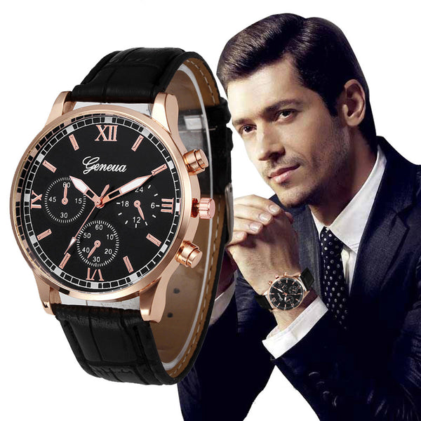 Splendid Luxury Brand Quartz Watch men Watches Male 2017 Leather Fashion Dress Wristwatch dropshipping