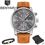 2017 BENYAR Watches Men Luxury Brand Quartz Watch Fashion Chronograph Sport Reloj Hombre Clock Male hour relogio Masculino