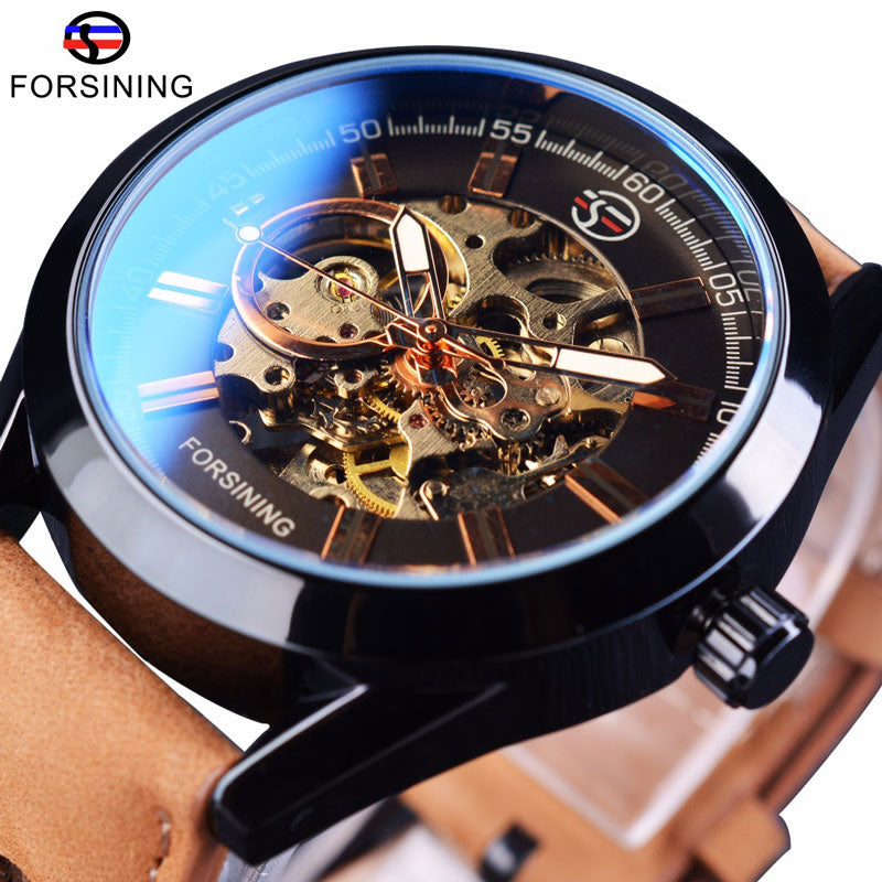 Forsining 2017 Casual Sport Series Waterproof Automatic Men Wrist Watch Top Brand Luxury Mechanical Military Skeleton Watches