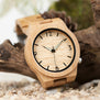 BOBO BIRD WD27 Bamboo Wooden Watch for Men Unique Lug Design Top Brand Luxury Quartz Wood Band Night Green Pointer Wrist Watches