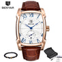 Benyar 2017 Luxury Brand Quartz Mens Watches Brand Men Military Leather Men Sports Watch Hour Date Waterproof Relogio Masculino
