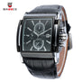 Christmas Gift BADACE Top Brand Genuine Real Leather Strap Mens Watches Casual Square Japan Movt Quartz Watch Wrist Watch 2098
