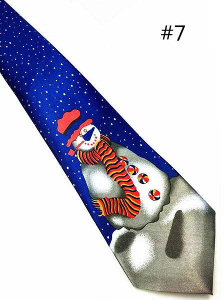 GUSLESON 2017 New Design Christmas Tie 9.5cm Style Men's Fashion Neckties Helloween Festival Tie Soft Designer Character Necktie