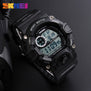 SKMEI Fashion Camo Digital Watch Men Chronograph Sport Army Green Watch Military Camouflage LED Wristwatch 50M Waterproof 1019