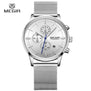 Megir Fashion Mens Business Stainless Steel Band Quartz Watches with Calendar Chronograph Luminous Analog Wristwatch Man 2011