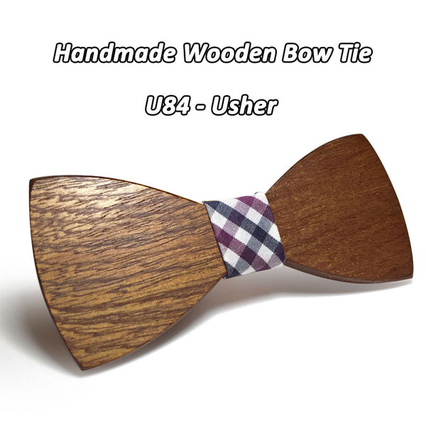 Mahoosive Wood Bow Tie Mens Wooden Bow Ties Gravatas Corbatas Business Butterfly Cravat Party Ties For Men Wood Ties