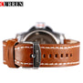 Curren Watches Men Top Brand Luxury Cow Leather Strap Quartz-Watches Sport Men's Watches Waterproof Relogio Heren Hodinky 8182B