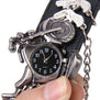 Fashion Retro Cool Rock Punk Men's Watch Creative Gun & Motorcycle Design Unique Quartz Wristwatch for Young Adult Boy Men Gifts