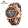 BEWELL Mens Watches, Male Business Wood Watch, Man Dress Quartz Watch, Waterproof Date Fashion Wrist watch relojes hombre