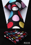 Polka Dot 3.4" 100%Silk Wedding Jacquard Woven Men Tie Necktie Pocket Square Handkerchief Set Suit #RD1