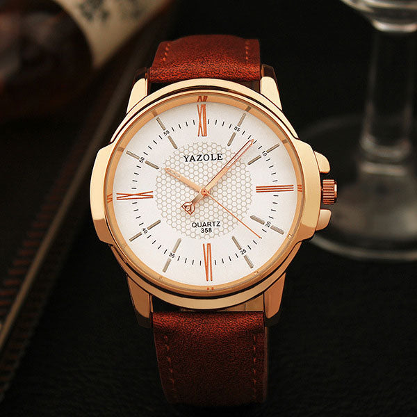 Rose Gold Wrist Watch Men 2018 Top Brand Luxury Famous Male Clock Quartz Watch Golden Wristwatch Quartz-watch Relogio Masculino