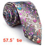 Floral Pattern Multicolor Mens Tie Necktie Set 100% Silk New Jacquard Woven Blue Fashions Mens Casual Dress Wedding 63"