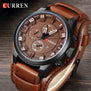 Curren Top Brand Luxury Men Watches Man Clock Male Retro Leather Army Military Sport Quartz-Watch Men Hodinky Relojes Hombre