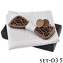 ZDJMEITRXDOOW wooden bow Tie set and Handkerchief Bowtie Necktie Cravate Homme Noeud Papillon Man Corbatas Hombre Pajarita